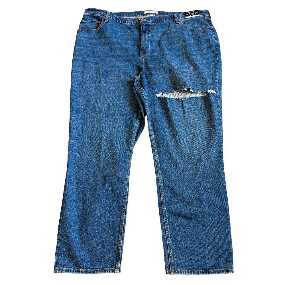 Abercrombie & Fitch The 90s Straight Ultra High Rise Jeans Curve Love 24R NWT